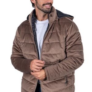 Men’s Reversible puffer/corduroy jacket